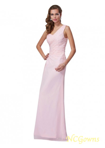 One-Shoulder Neckline Sheath Column Natural Sleeveless Sleeve 2023 Prom Dresses