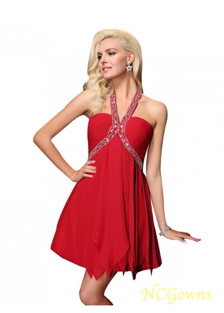 Sleeveless Sleeve A-Line Princess Silhouette Halter Special Occasion Dresses