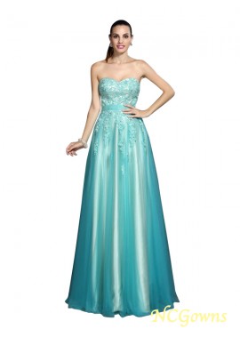 Ncgowns A-Line Princess Elastic Woven Satin Fabric Applique Embellishment 2023 Prom Dresses