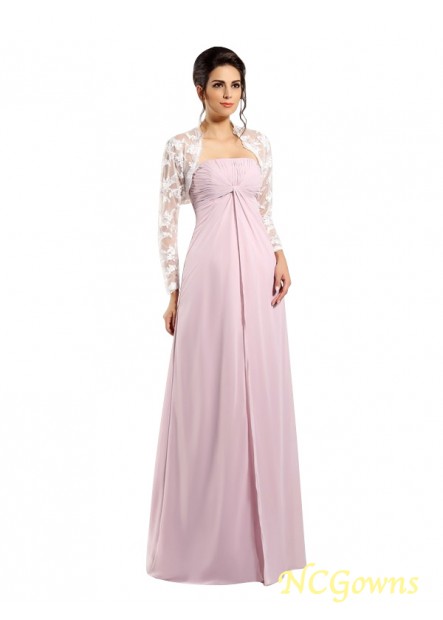 Chiffon Lace Sleeveless Sleeve Zipper Floor-Length Wedding Party Dresses