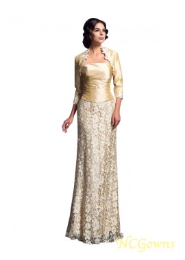 Floor-Length Lace Strapless Neckline Lace Mother Of The Bride Dresses