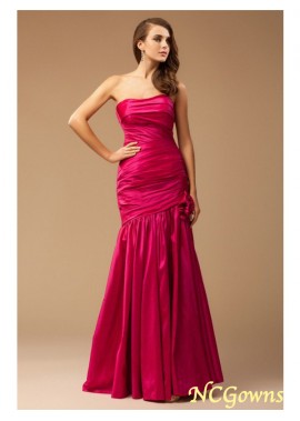 Lace Up Back Style Strapless Trumpet Mermaid Taffeta Color