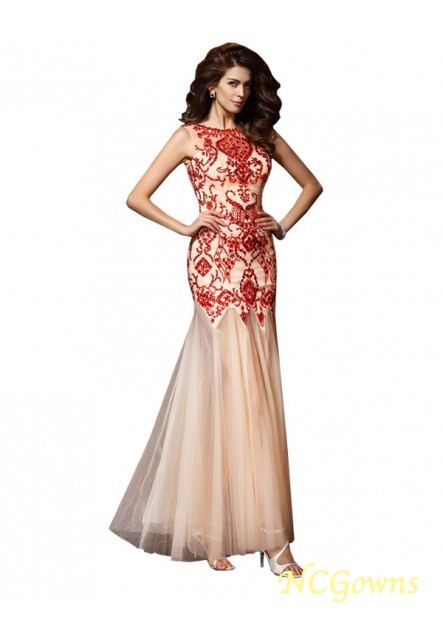 Scoop Neckline Beading Satin Other Back Style Sleeveless Sleeve Natural Waist 2023 Evening Dresses