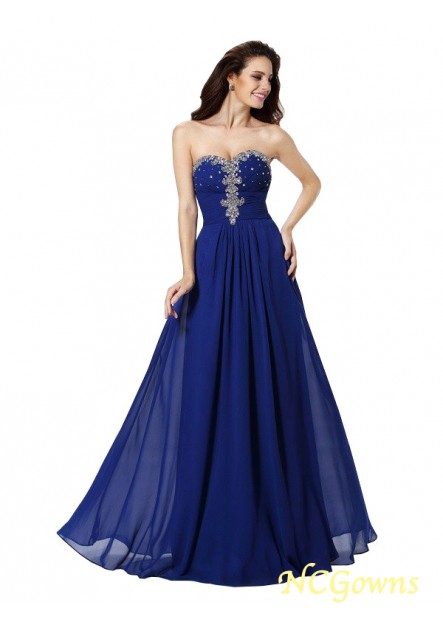 Sleeveless A-Line Princess Floor-Length Zipper Prom Dresses
