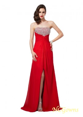 Ncgowns Other Floor-Length Hemline Train Strapless A-Line Princess Empire Color