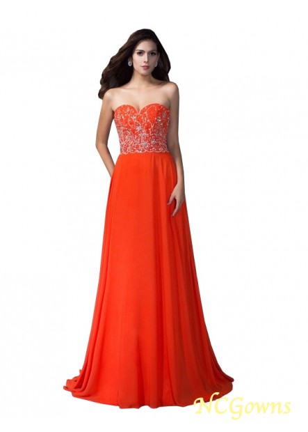 Sweetheart Beading Natural A-Line Princess Chiffon Other Prom Dresses