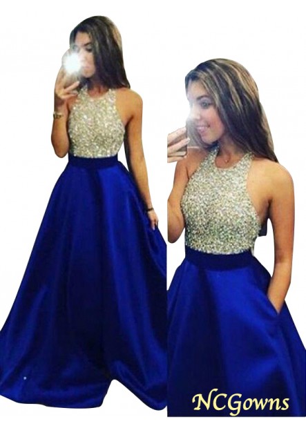 Ball Gown Silhouette Zipper Floor-Length 2023 Prom Dresses