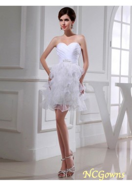 Ncgowns Beading Embellishment Natural Waist Short Prom Dresses