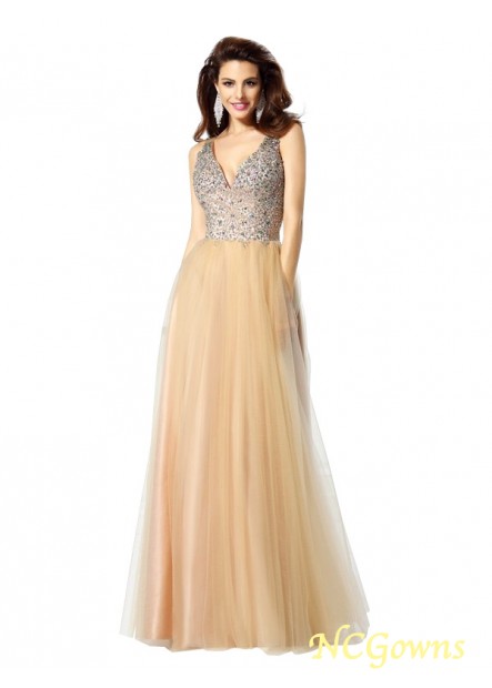Sleeveless Sleeve V-Neck Neckline Ball Gown Natural Beading Sequin Backless Back Style Special Occasion Dresses