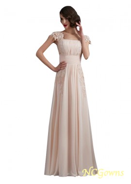 Ncgowns Floor-Length Hemline Train A-Line Princess Lace Prom Dresses