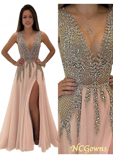 Ncgowns Beading Natural Waist A-Line Princess 2023 Prom Dresses T801524702329