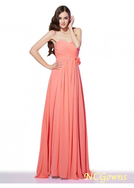 Chiffon A-Line Princess Empire Sleeveless Sleeve 2023 Prom Dresses