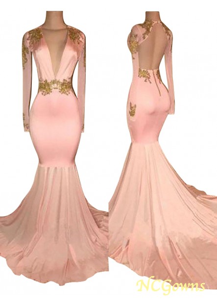 Sweep Brush Train Other Silk Like Satin Trumpet Mermaid Silhouette Prom Dresses