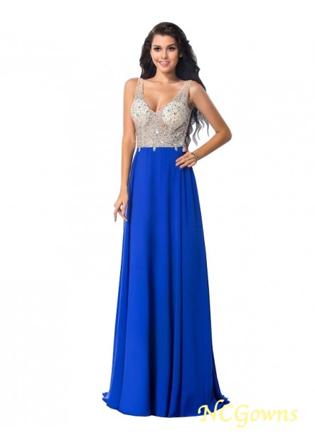Ncgowns Sleeveless A-Line Princess Long Prom Dresses