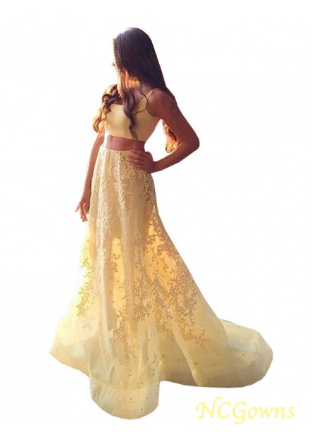 Satin Natural Other Applique Embellishment A-Line Princess Prom Dresses