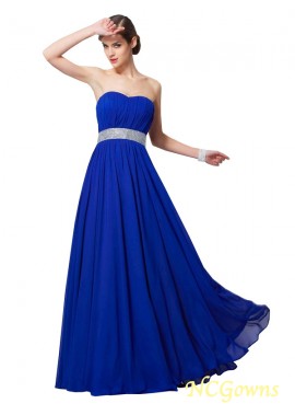 Ncgowns Sweetheart Beading Other Chiffon Sleeveless Sleeve Royal Blue Dresses
