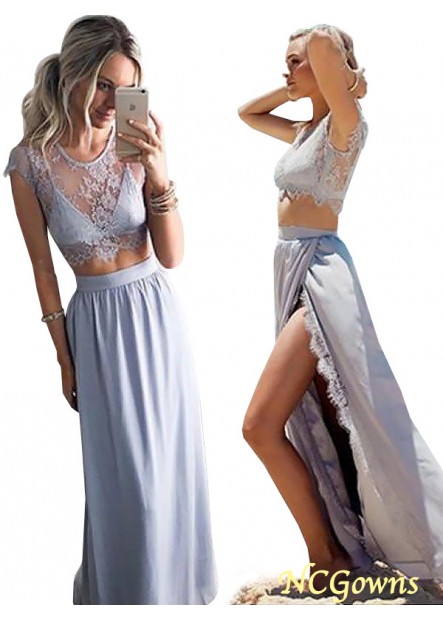 Jewel Lace Long Prom Dresses