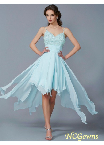 Ncgowns Chiffon Fabric High Low Prom Dresses