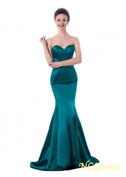 Trumpet Mermaid Silhouette Sweetheart Ruched Zipper Back Style Long Evening Dresses