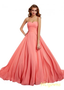 Sweetheart Neckline Empire Pleats A-Line Princess Silhouette Zipper Back Style Sleeveless Sleeve Prom Dresses