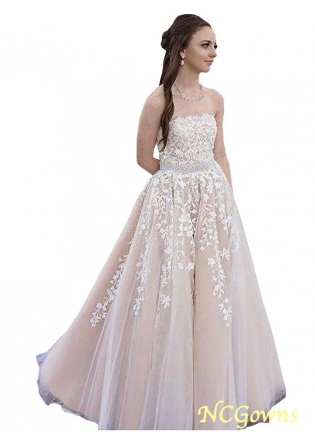 Applique Embellishment Sleeveless Sleeve Other Back Style Natural Prom Dresses T801524705044
