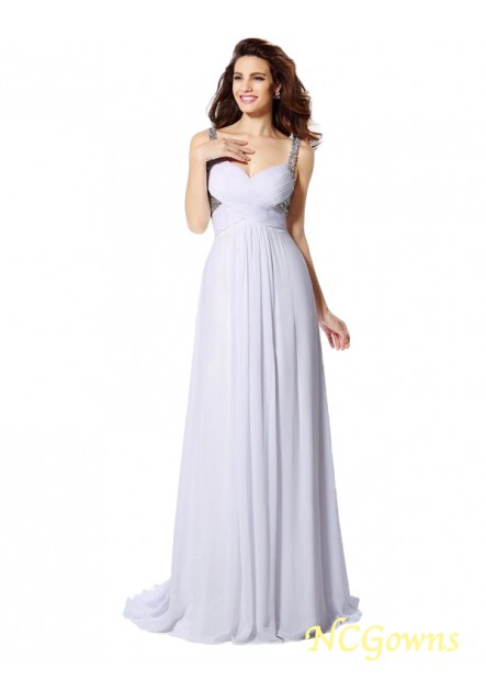 Ncgowns Sleeveless Chiffon Floor-Length 2023 Formal Dresses