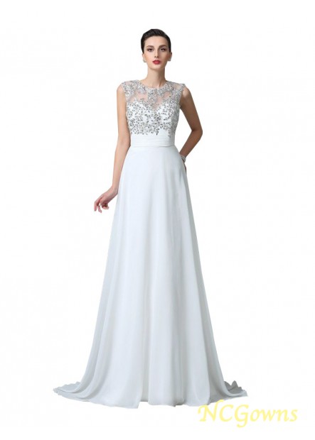 Natural Chiffon Beading Sleeveless A-Line Princess Zipper 2023 Prom Dresses