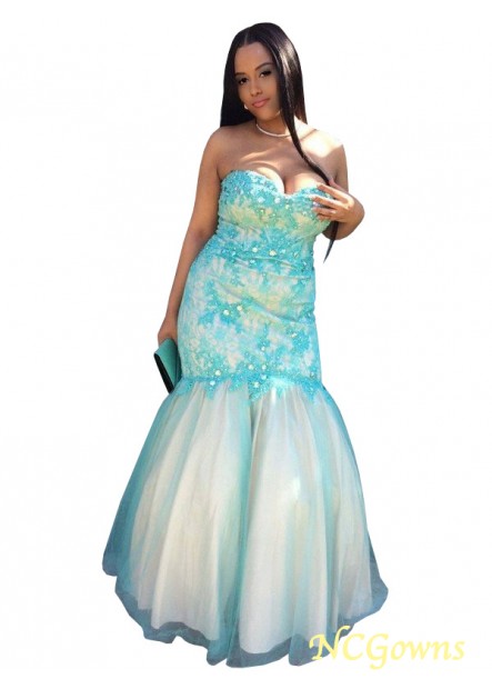 Natural Waist Other Back Style Floor-Length Applique Sweetheart Neckline Plus Size Prom Dresses