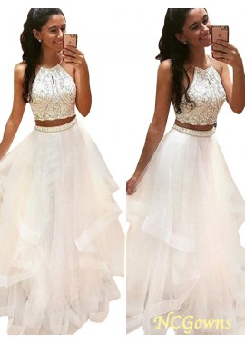 Organza  Satin Sleeveless Sleeve Other Floor-Length Natural Prom Dresses