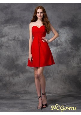 Short Mini Chiffon Sweetheart Semi Formal Dresses T801524710630
