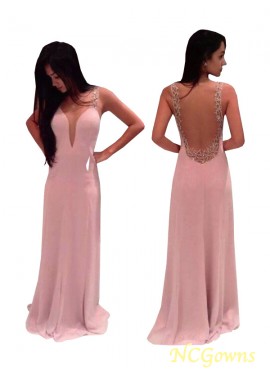 Beading Embellishment Other Back Style Sleeveless Long Prom Dresses T801524705093