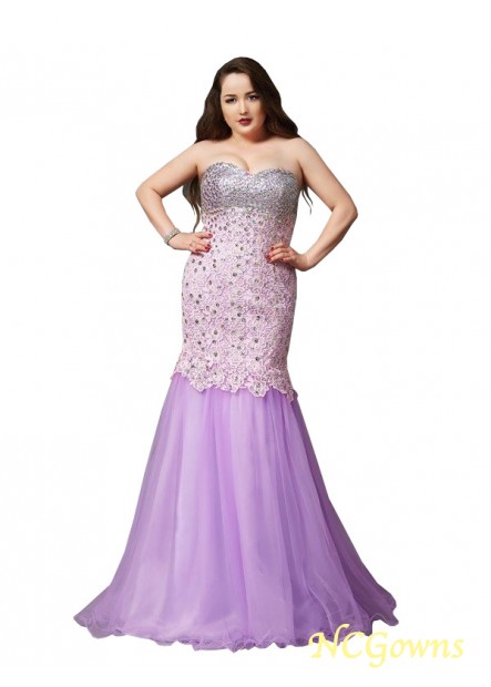 Ncgowns Beading Trumpet Mermaid Plus Size