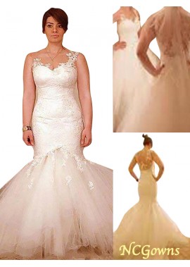 Floor-Length Straps Neckline Natural Waist Sleeveless Wedding Dresses