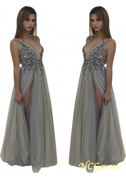 A-Line Princess Silhouette Sleeveless Other Beading Embellishment 2023 Evening Dresses
