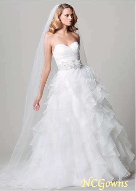 Ncgowns Organza Natural Ball Gown Wedding Dresses