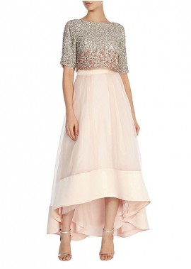 Hi-Lo Sequin Lace  Tulle Mother Of The Bride Dresses