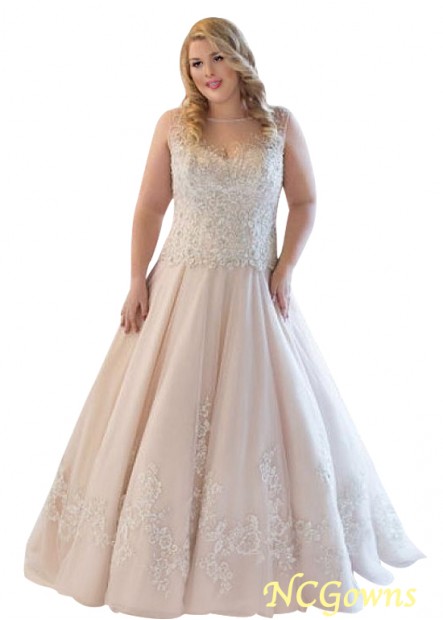 Full Length Length Sleeveless Bateau Wedding Dresses