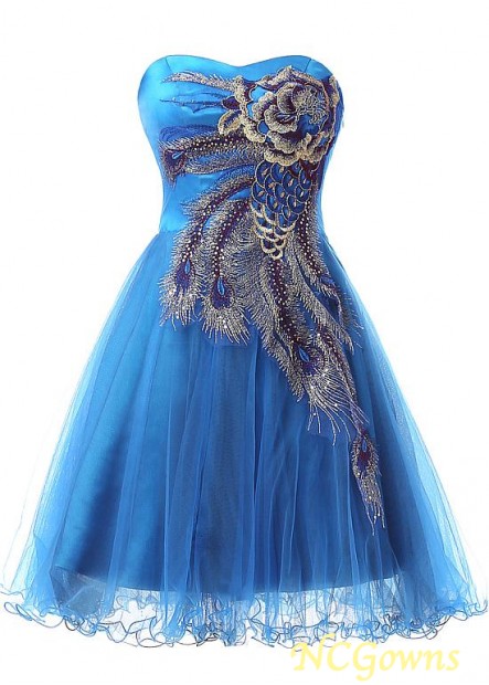 A-Line Blue Tone Special Occasion Dresses