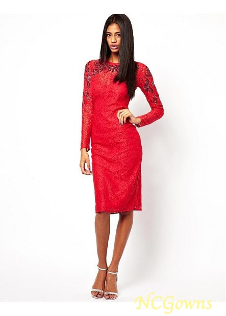 Red Tone Sheath Column Silhouette Jewel Special Occasion Dresses