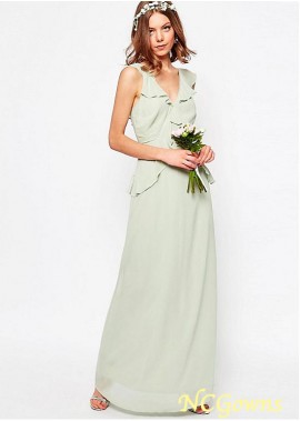 Full Length Length Green Bridesmaid Dresses