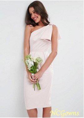 Knee-Length Length Natural Pink Short Dresses