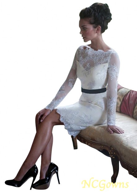 Long Sleeve Length Off Shoulder Neckline Illusion Sleeve Type Natural Waistline Tulle Short Dresses T801525321823