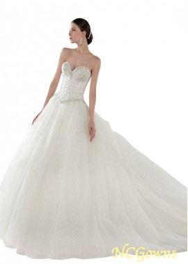 Basque Tulle Ball Gown Silhouette Wedding Dresses