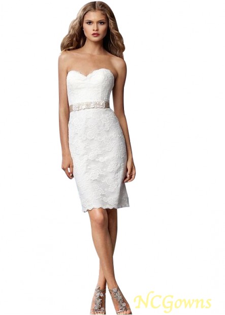 Sweetheart Sheath Column Lace Fabric Natural Short Dresses T801525321867
