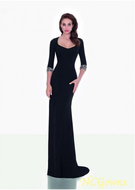 Ncgowns Scoop Black Straight Special Occasion Dresses