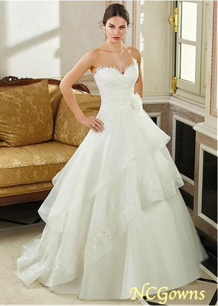 Ncgowns Natural Sweetheart A-Line Sweetheart Neckline