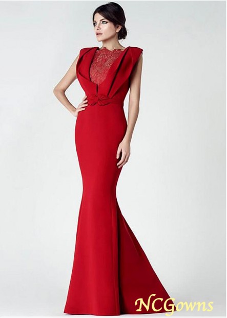 Ncgowns Red Tone Fishtail Mermaid Trumpet Bateau Red Dresses