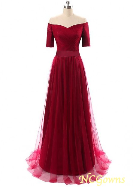 Red Tone Tulle Special Occasion Dresses