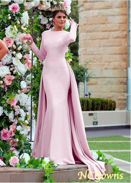 Pink Color Family Full Length Length Bridesmaid Dresses