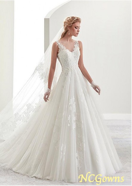 A-Line Sleeveless Sleeve Length Wedding Dresses